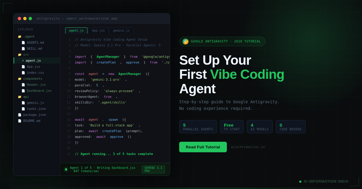 Google Antigravity Tutorial: Setting Up Your First Vibe Coding Agent